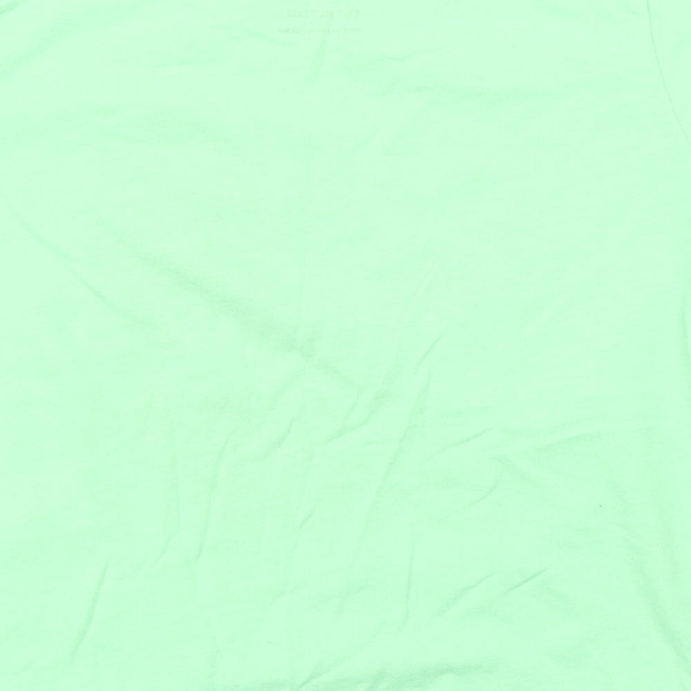 Primark Boys Green  Polyester Basic T-Shirt Size 18-24 Months Round Neck Pullover