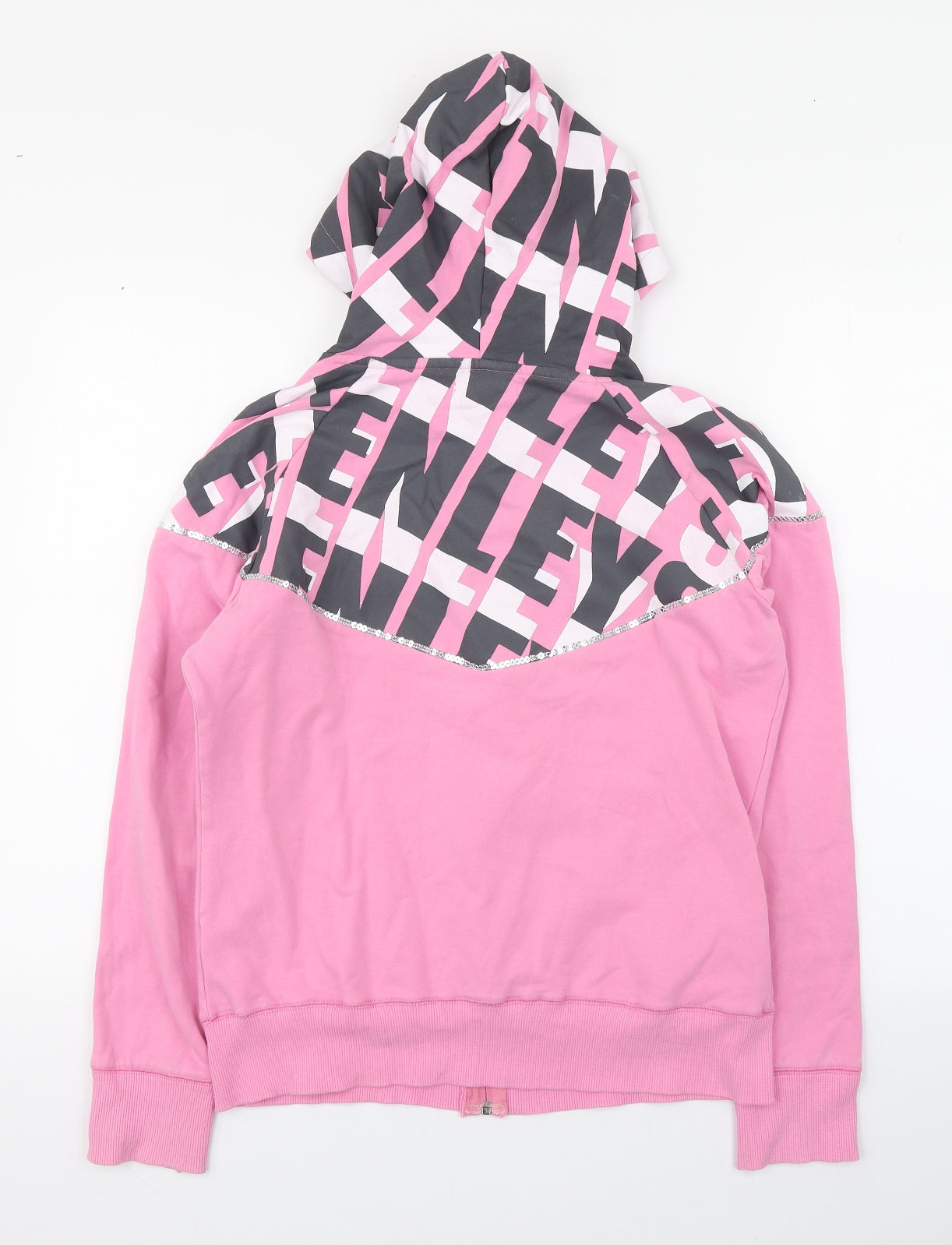 Henleys Womens Pink  Cotton Full Zip Hoodie Size M  Zip