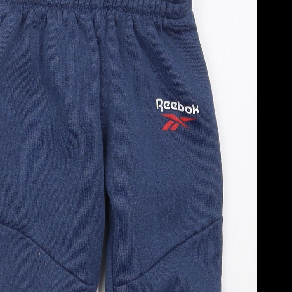 Reebok Boys Blue  Polyester Sweatpants Trousers Size 18 Months