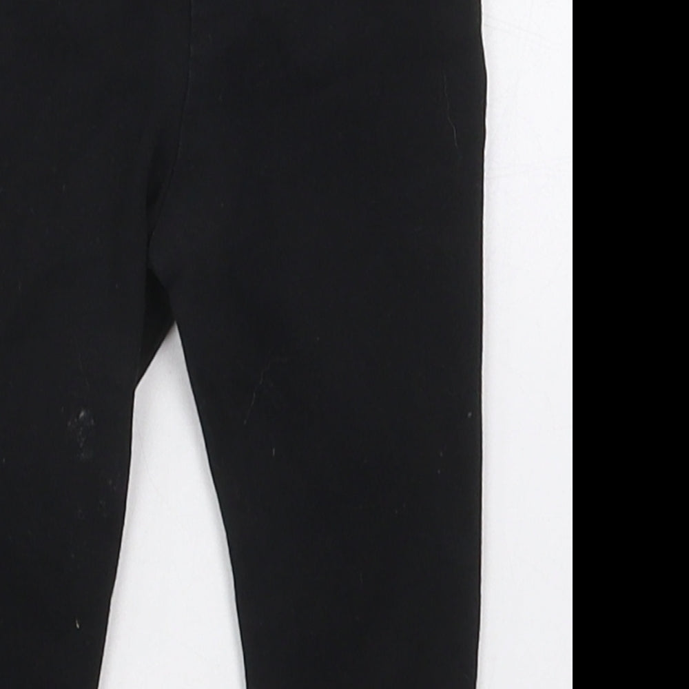 H&M Girls Black  Cotton Capri Leggings Size 3-6 Months