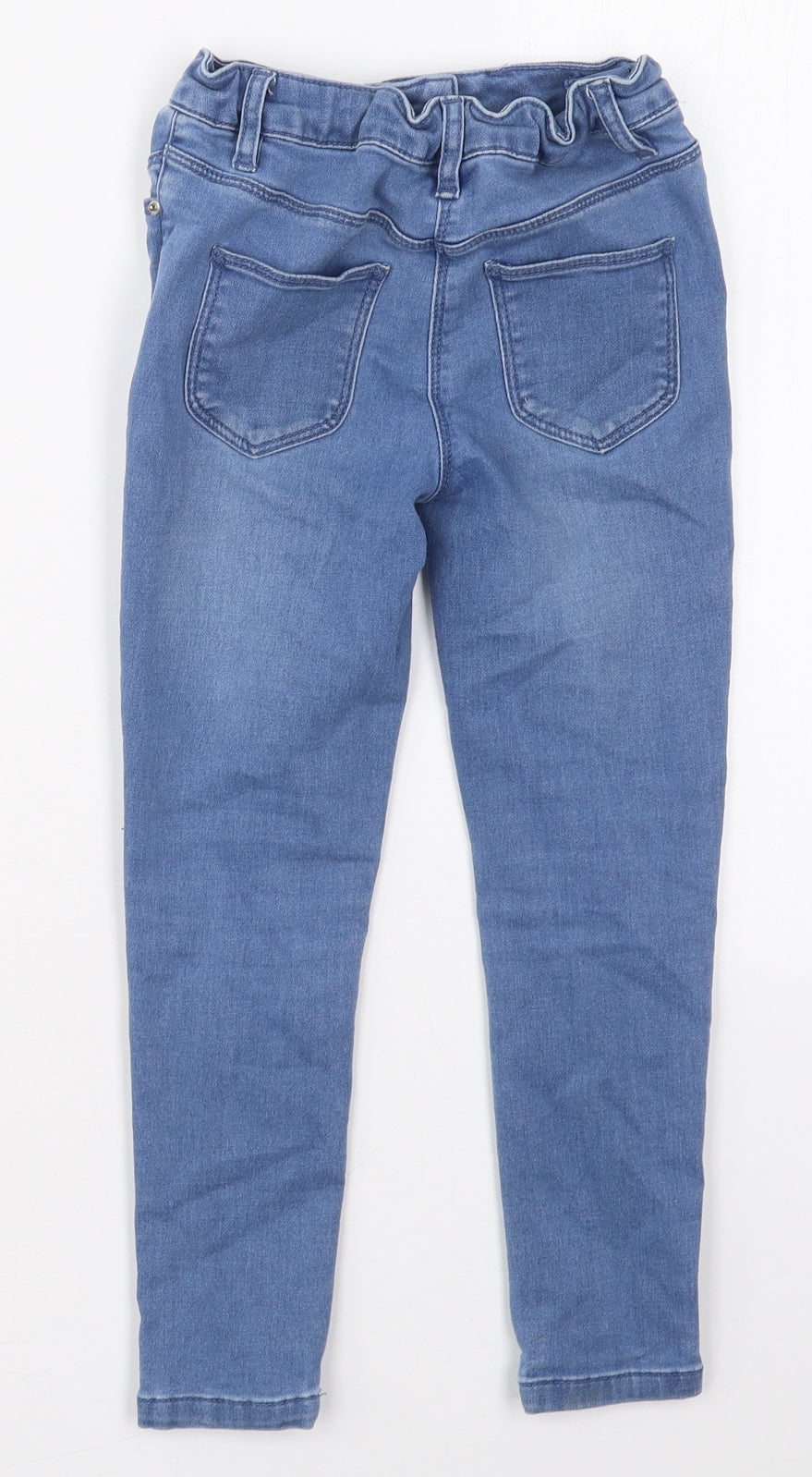 Matalan Girls Blue  Cotton Skinny Jeans Size 7 Years  Regular Button