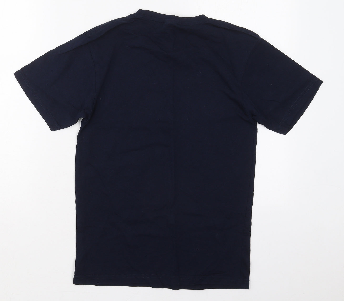Uneek Boys Blue  Cotton Basic T-Shirt Size 11-12 Years Crew Neck Pullover - CR Hockey Academy