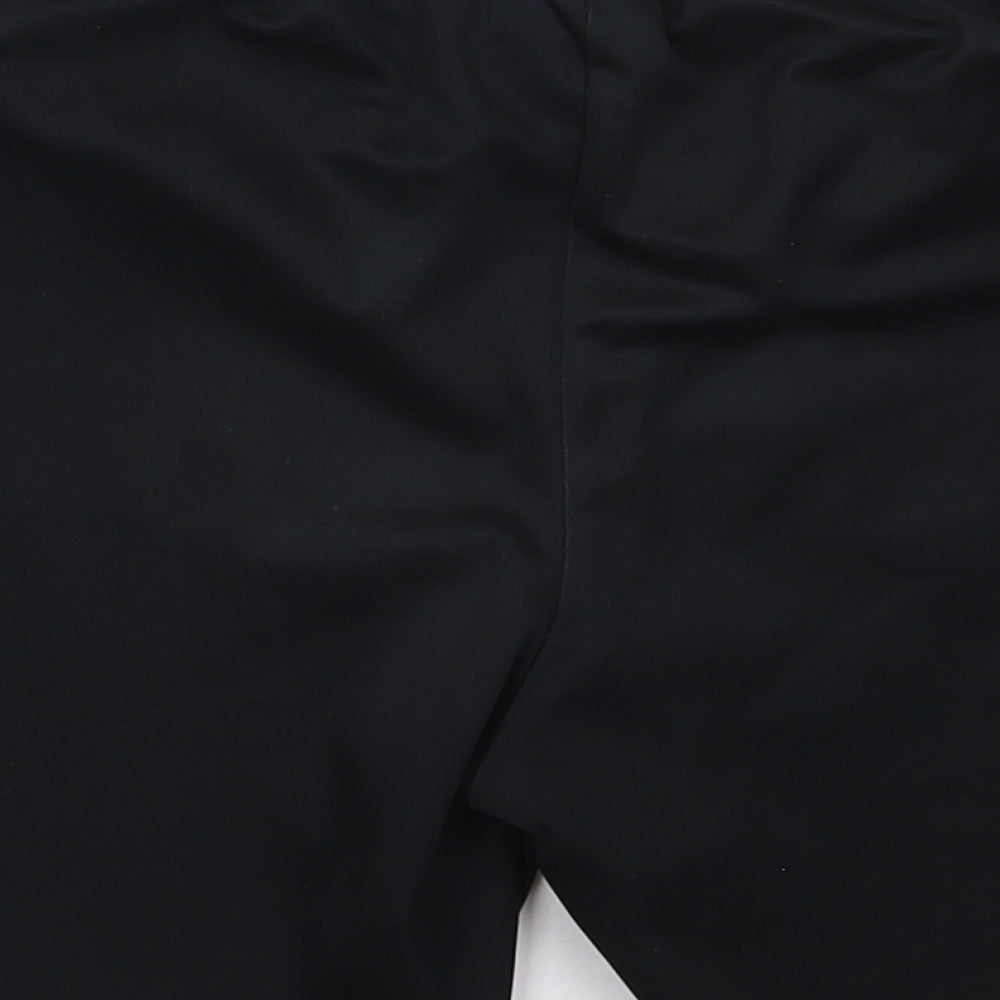 adidas Boys Black  Polyester Sweat Shorts Size 11-12 Years  Regular Drawstring