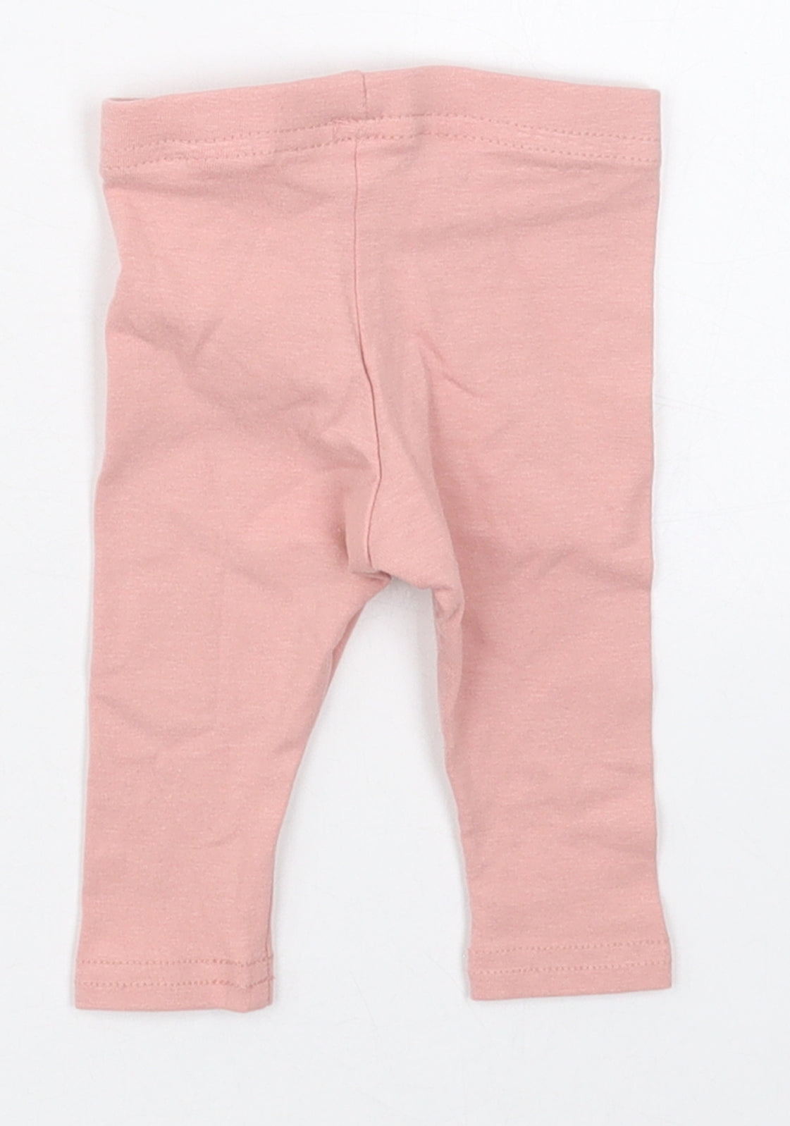 Primark Girls Pink  Cotton Capri Leggings Size 0-3 Months