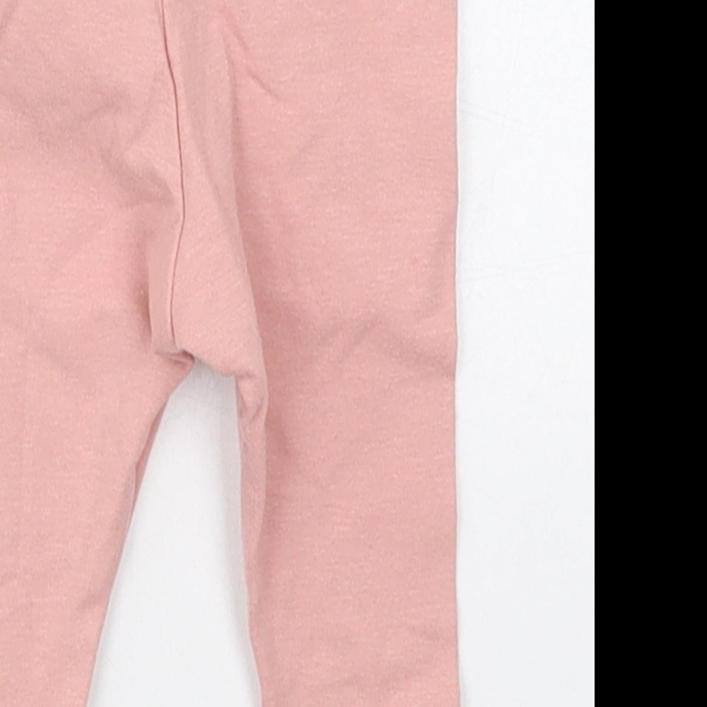 Primark Girls Pink  Cotton Capri Leggings Size 0-3 Months