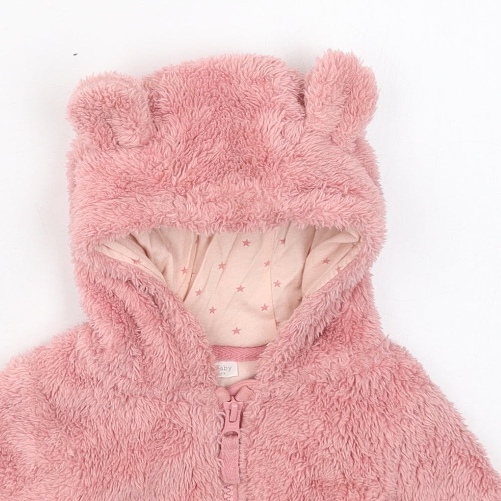 NEXT Girls Pink   Jacket  Size Newborn   Zip