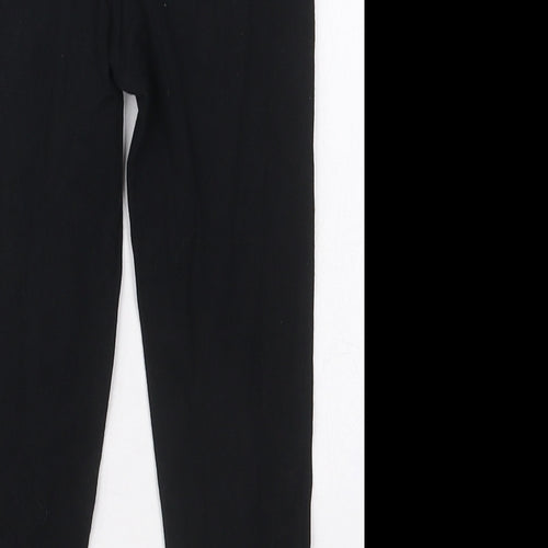 George Girls Black  Cotton Carrot Trousers Size 5-6 Years  Regular  - Always Fearless