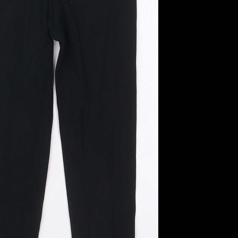 George Girls Black  Cotton Carrot Trousers Size 5-6 Years  Regular  - Always Fearless