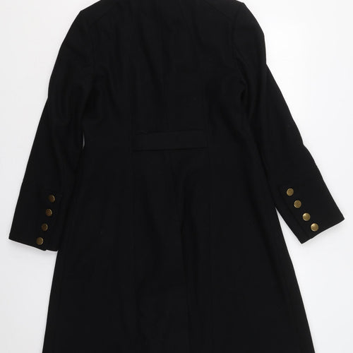 Dorothy Perkins Womens Black   Pea Coat Coat Size 14  Button