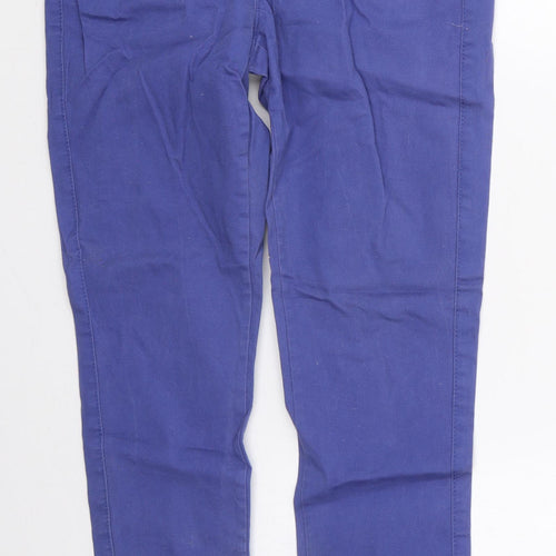 Denim Co Womens Blue  Cotton Skinny Jeans Size 14 L27 in Regular Button
