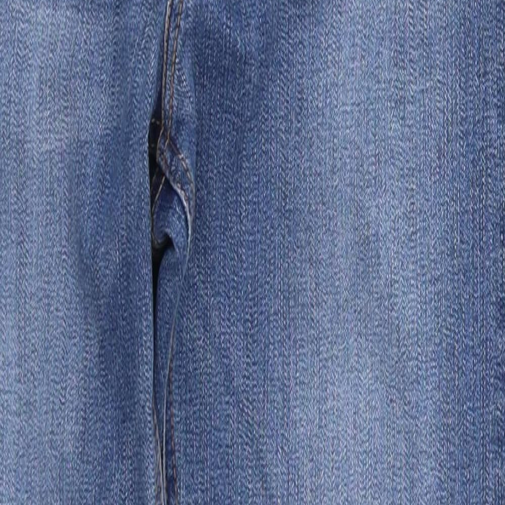 Pull&Bear Womens Blue  Cotton Skinny Jeans Size 8 L28 in Regular Button