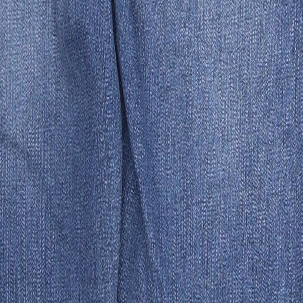 Pull&Bear Womens Blue  Cotton Skinny Jeans Size 8 L28 in Regular Button