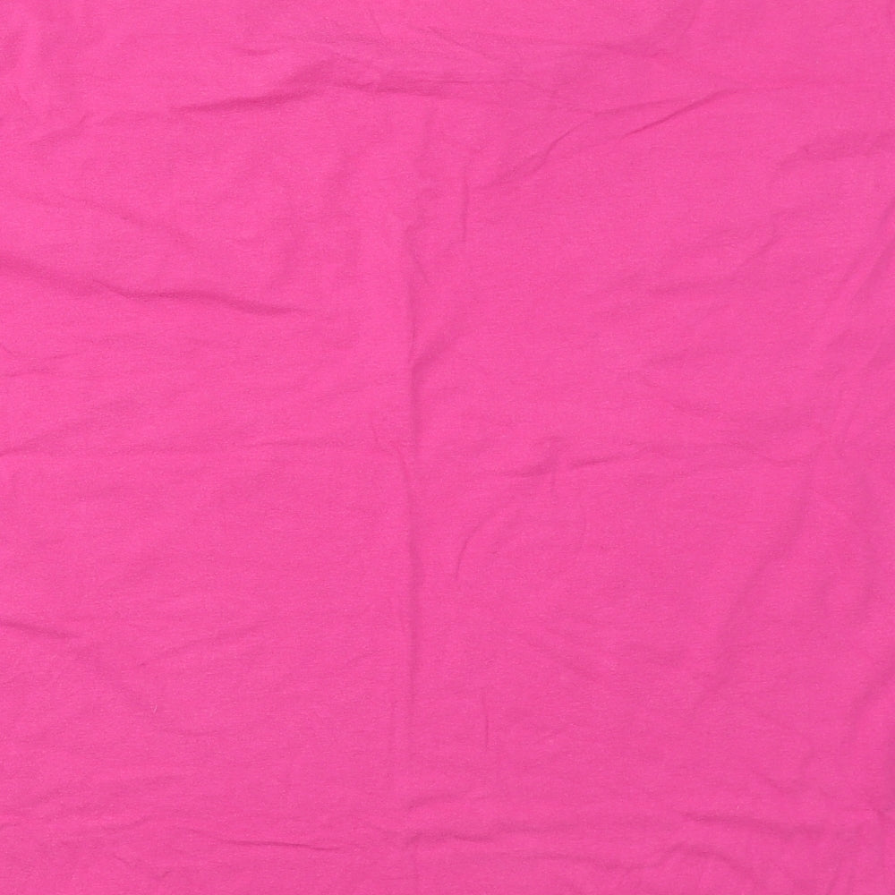 George Womens Pink  Cotton Basic T-Shirt Size 24 Round Neck - Workout