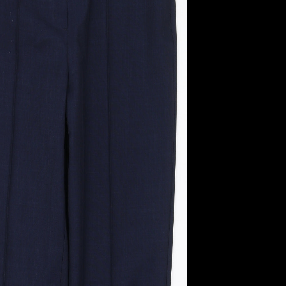 Marks and Spencer Womens Blue  Polyester Trousers  Size 16 L27 in Regular