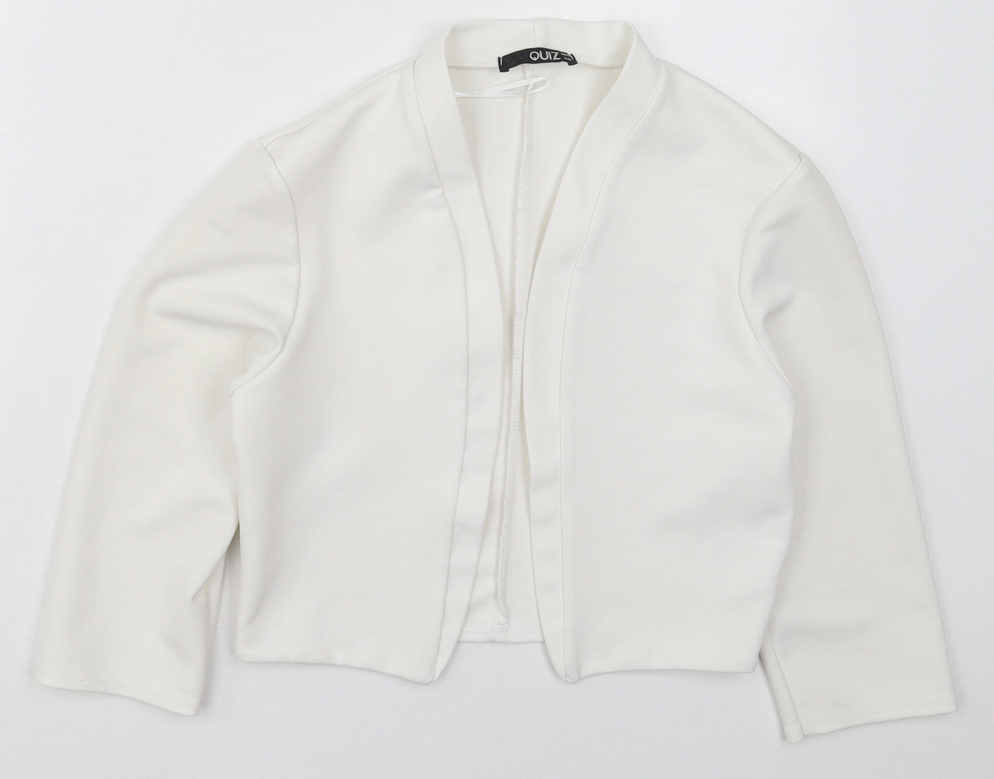 Quiz Womens White   Jacket  Size 10