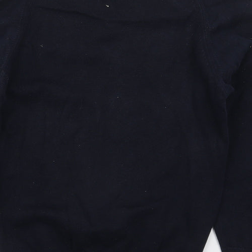 Trutex Mens Blue V-Neck  Cotton Pullover Jumper Size XS