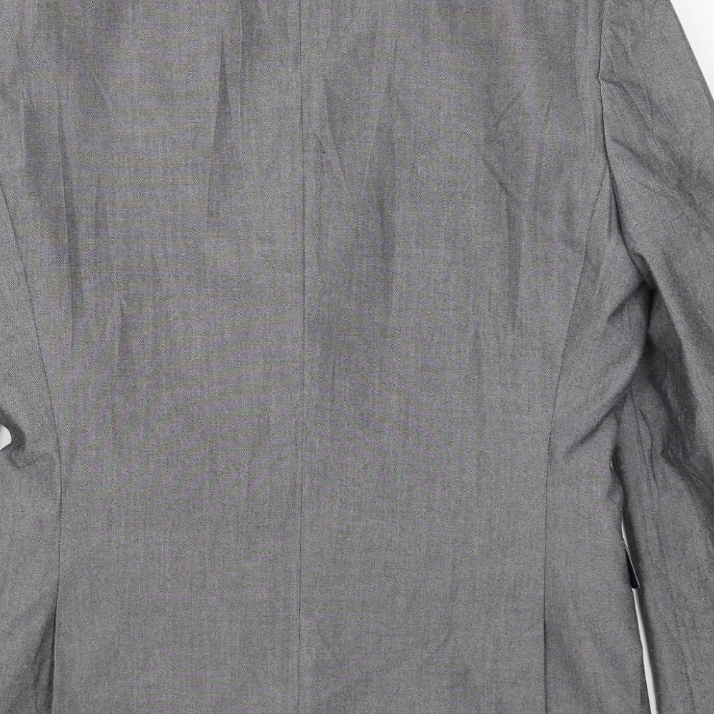 NEXT Mens Grey  Polyester Jacket Suit Jacket Size 38