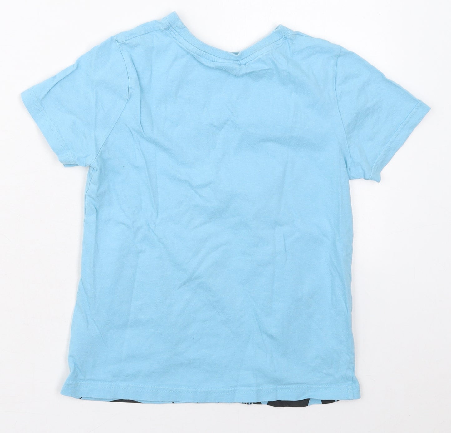 F&F Boys Blue  Cotton Basic T-Shirt Size 9-10 Years Crew Neck Pullover - Captain America