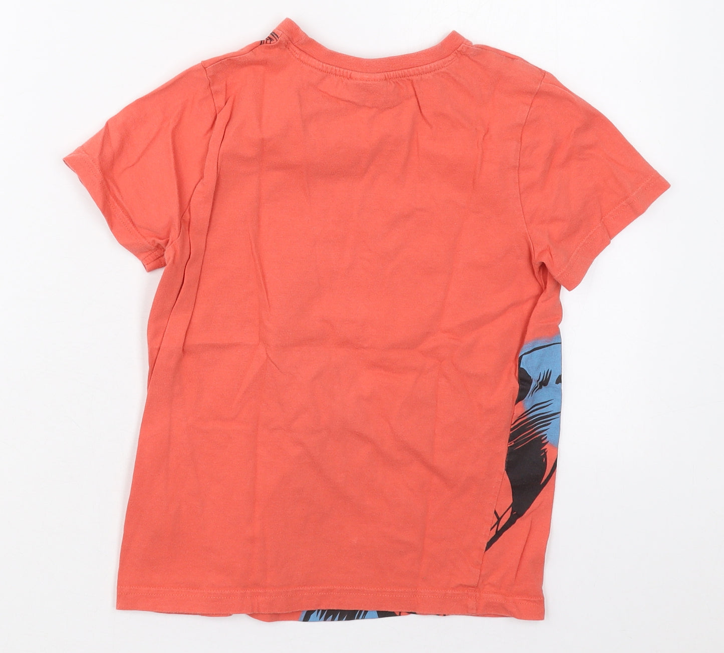F&F Boys Red  Cotton Basic T-Shirt Size 9-10 Years Crew Neck Pullover - Spiderman