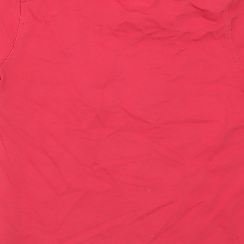 Mountain Warehouse Girls Pink  Cotton Basic T-Shirt Size 3-4 Years Crew Neck Pullover