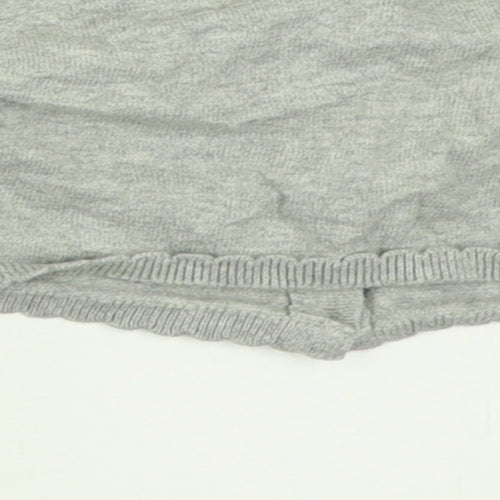 Gap Girls Grey  Cotton Cardigan Jumper Size 12-18 Months  Button