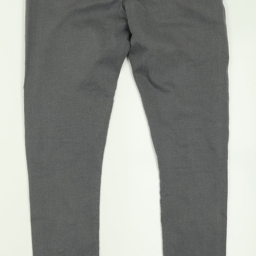 Topshop Womens Green  Cotton Skinny Jeans Size 30 in L30 in Regular Button