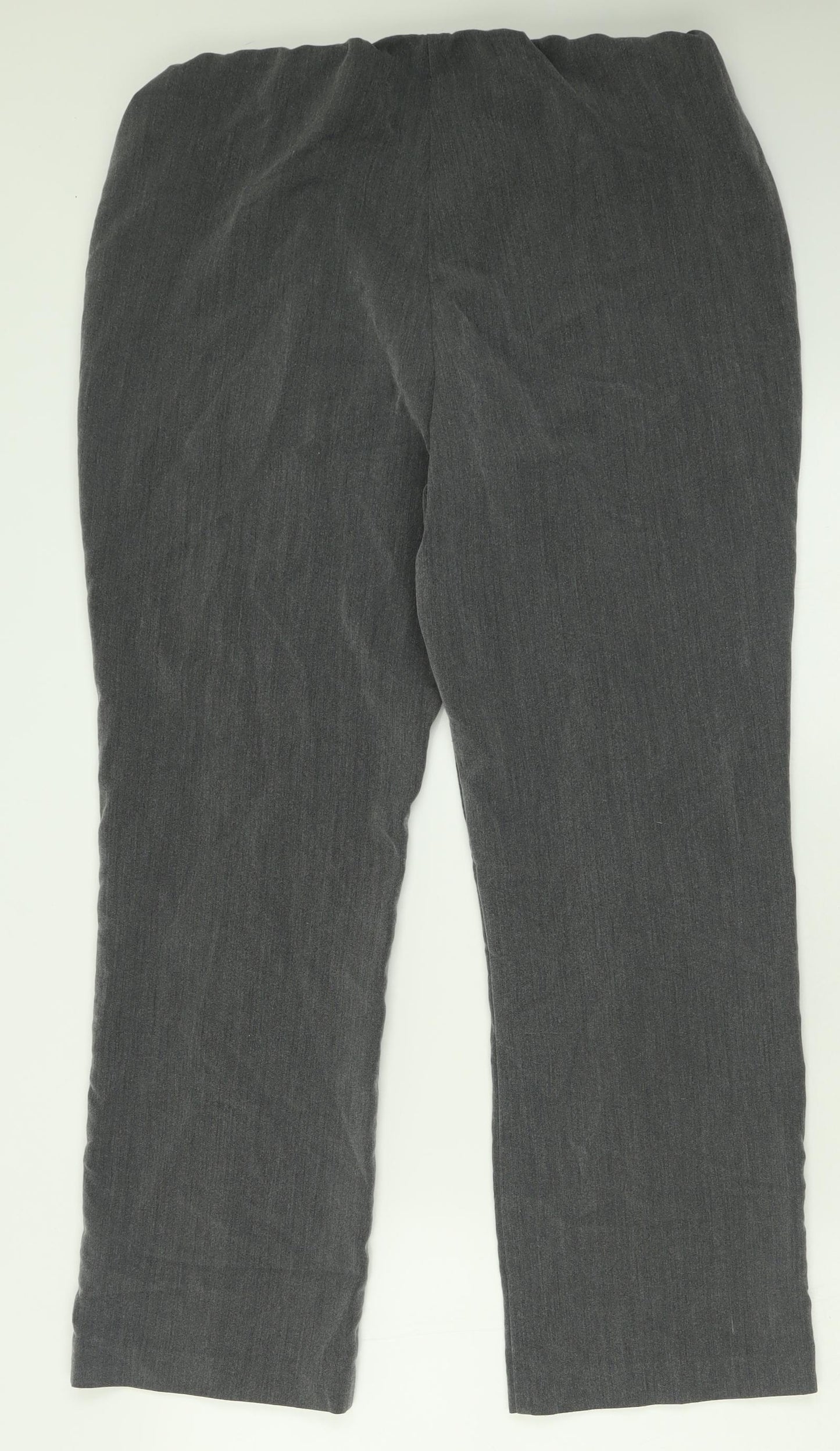 Bonmarché Womens Grey  Polyester Trousers  Size 18 L30 in Regular