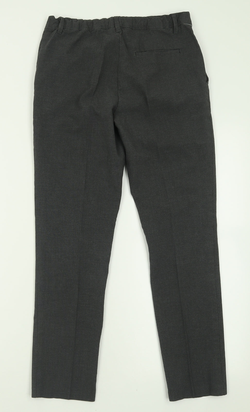 Marks and Spencer Boys Grey  Polyester Capri Trousers Size 12-13 Years  Regular Hook & Eye - School Wear