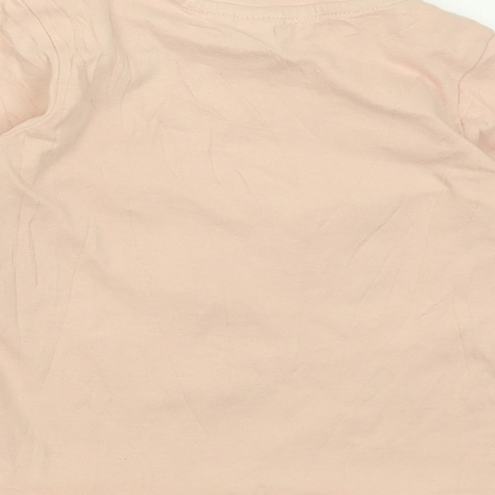 TU Girls Pink  Cotton Basic Casual Size 12-18 Months Crew Neck Pullover