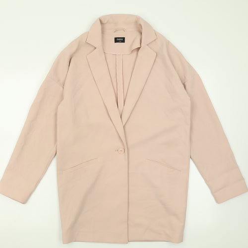 Oasis Womens Pink   Jacket Blazer Size 6  Button