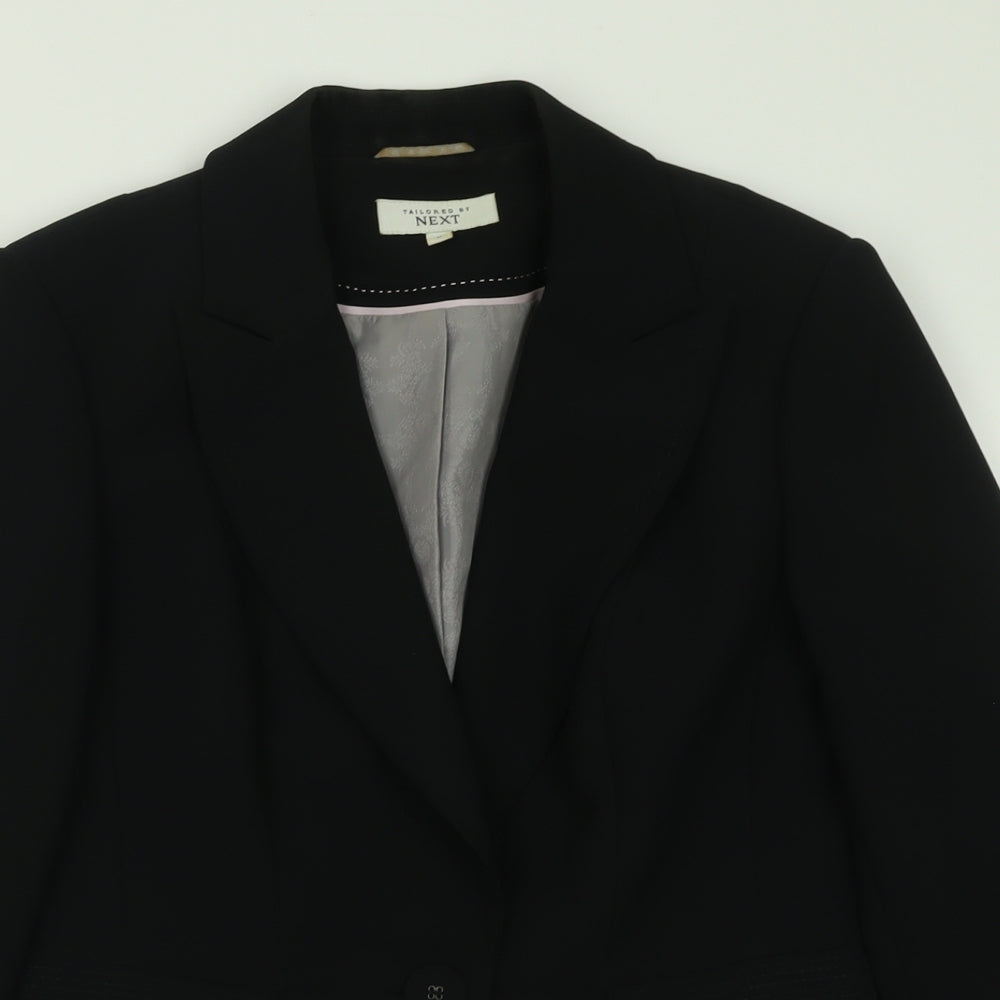 NEXT Womens Black   Jacket Blazer Size 12  Button