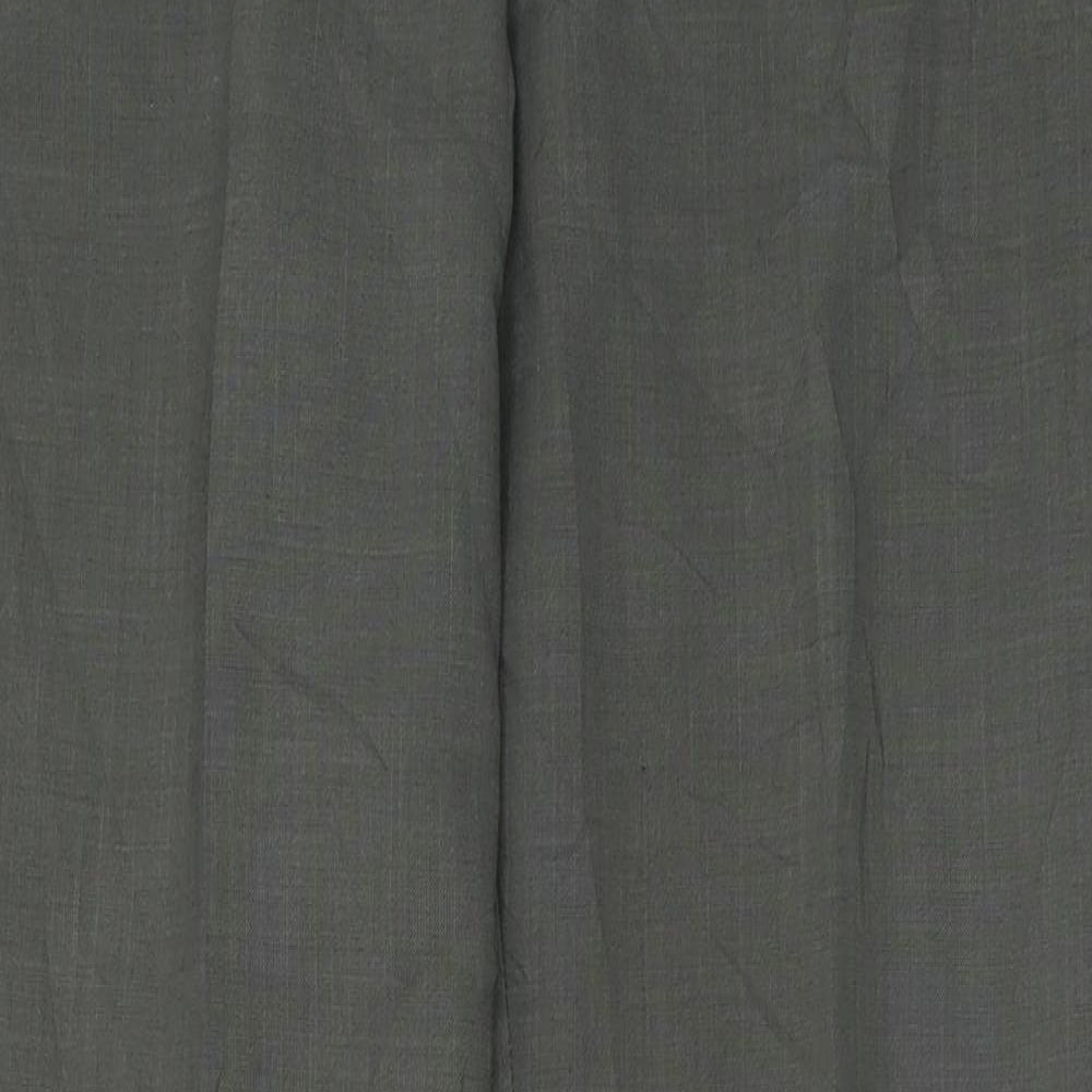 NEXT Womens Grey  Polyester Trousers  Size 10 L32 in Regular Hook & Eye