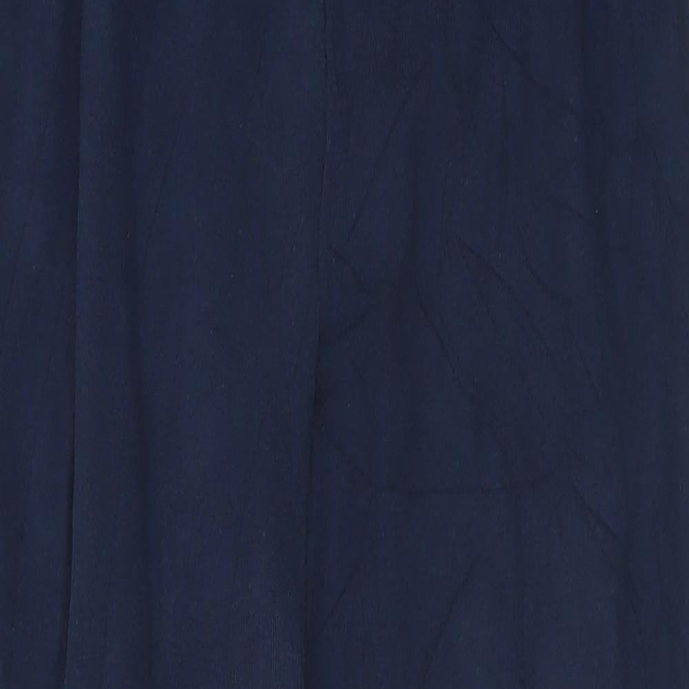 DASH Womens Blue  Cotton Jogger Trousers Size 8 L28 in Regular