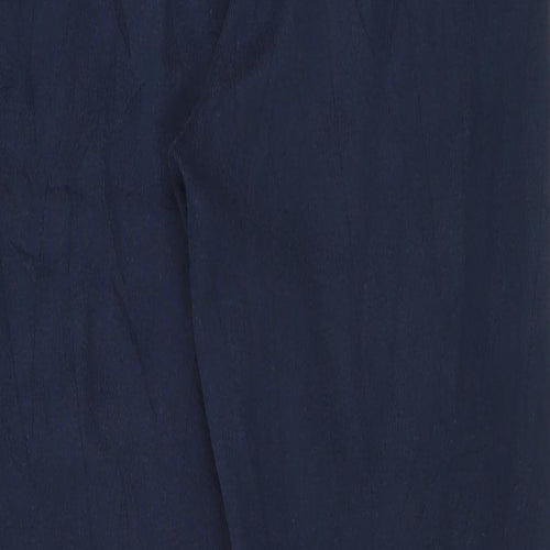 DASH Womens Blue  Cotton Jogger Trousers Size 8 L28 in Regular