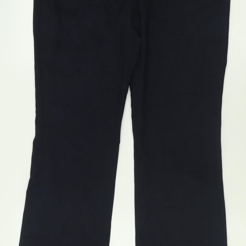 NEXT Womens Blue  Polyester Trousers  Size 8 L30 in Regular Hook & Eye