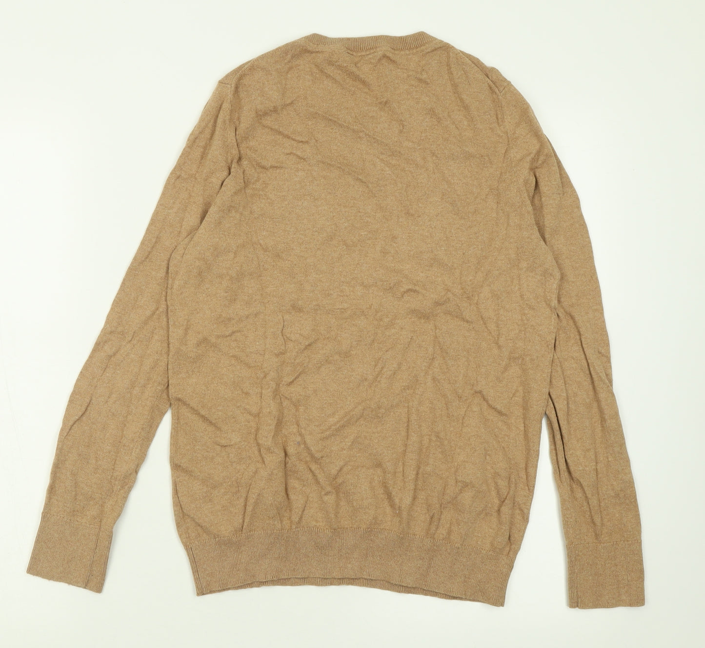 Gap Womens Brown Crew Neck  Cotton Pullover Jumper Size S