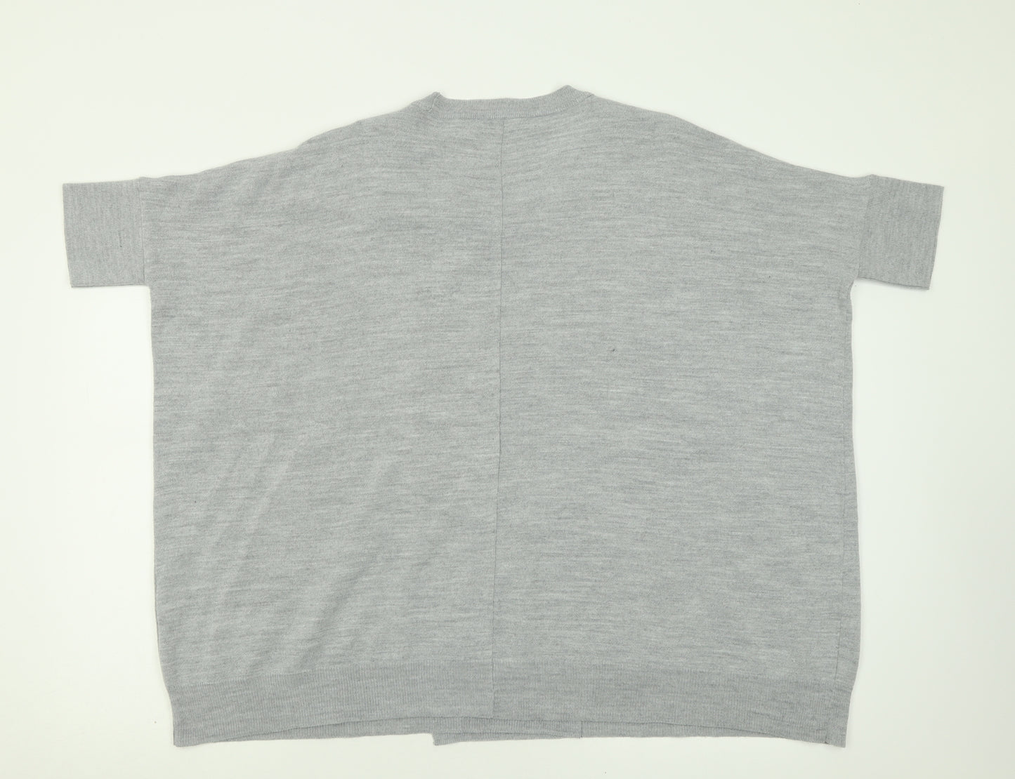 ASOS Womens Grey Crew Neck  Acrylic Pullover Jumper Size 6