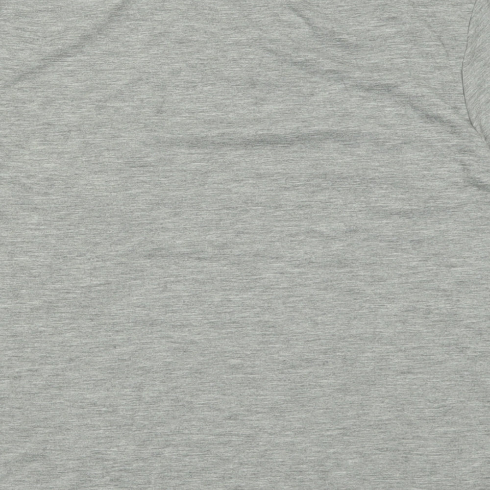 Atmosphere Womens Grey  Polyester Cropped T-Shirt Size 16 Crew Neck