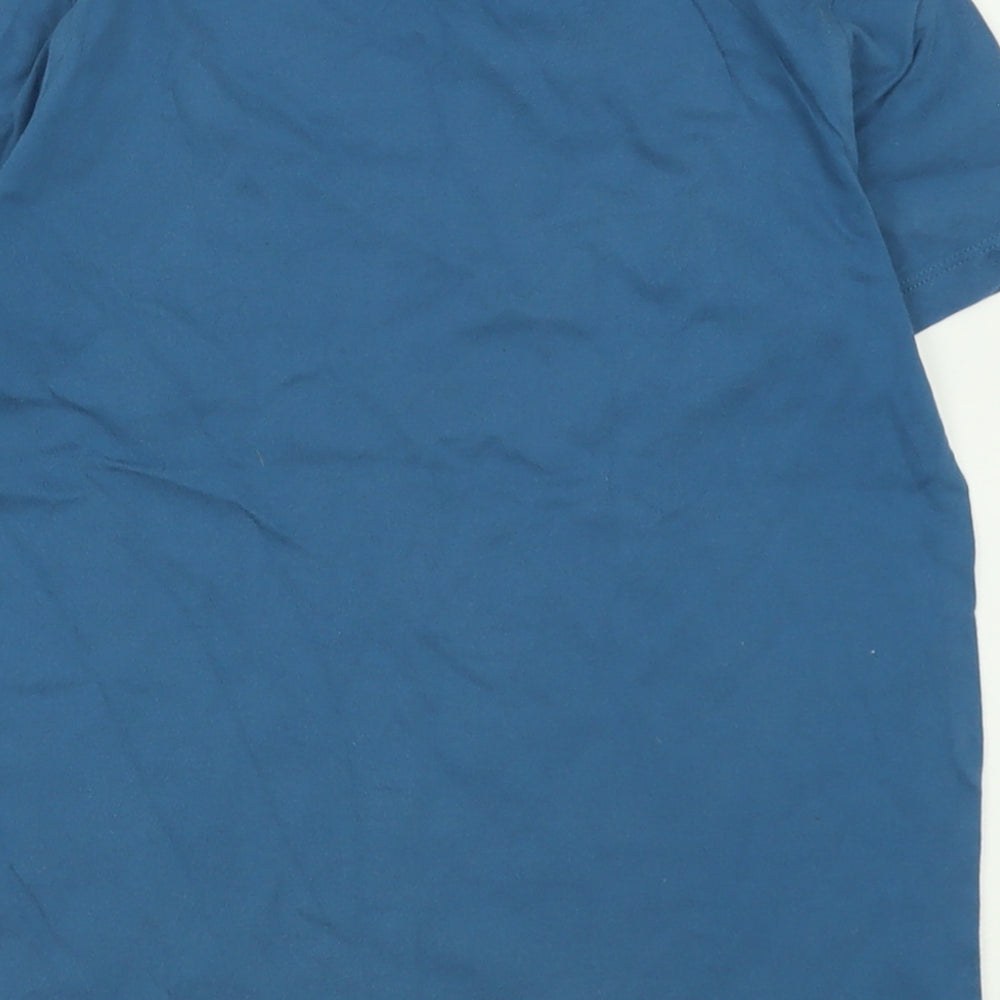 NEXT Boys Blue  Cotton Basic T-Shirt Size 8 Years Crew Neck Pullover