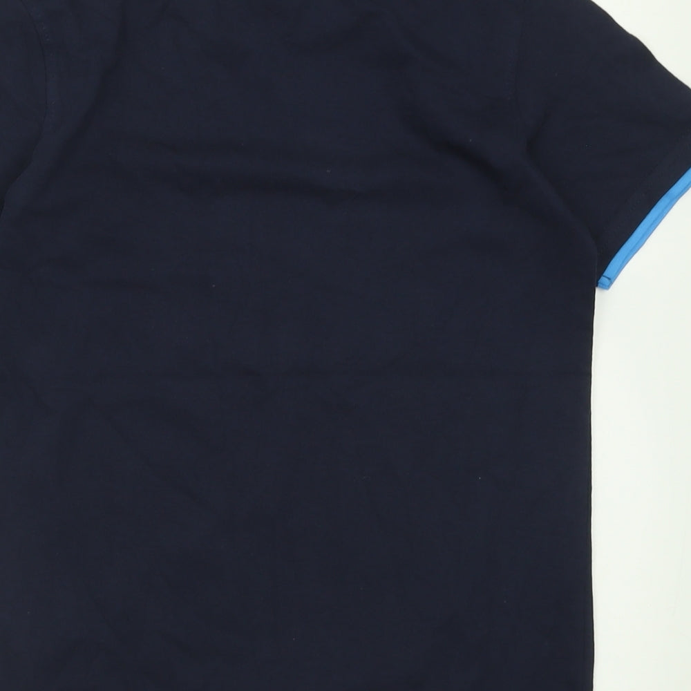 Mountain Warehouse Boys Blue  Cotton Basic T-Shirt Size 9-10 Years Crew Neck Pullover