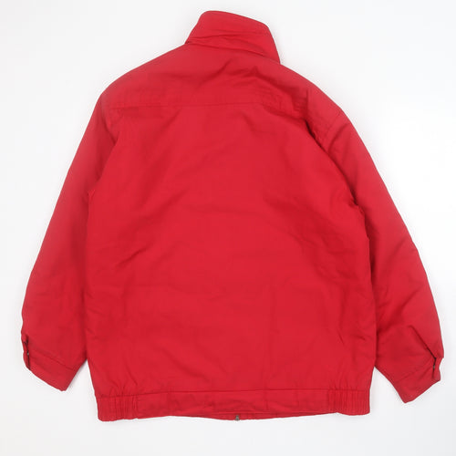 Eleganze Womens Red   Pea Coat Coat Size S  Zip