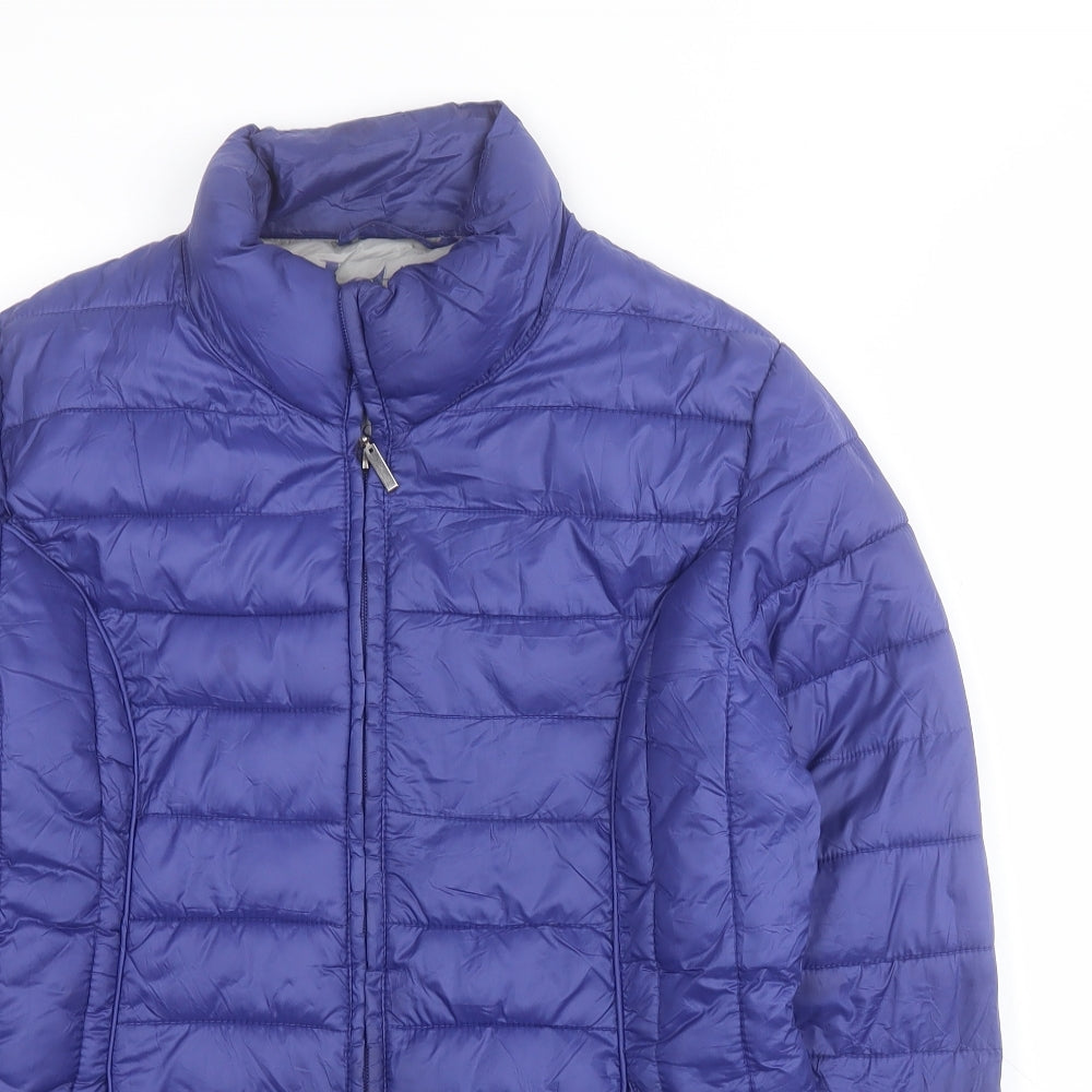 Lottie Womens Purple   Puffer Jacket Coat Size S  Zip