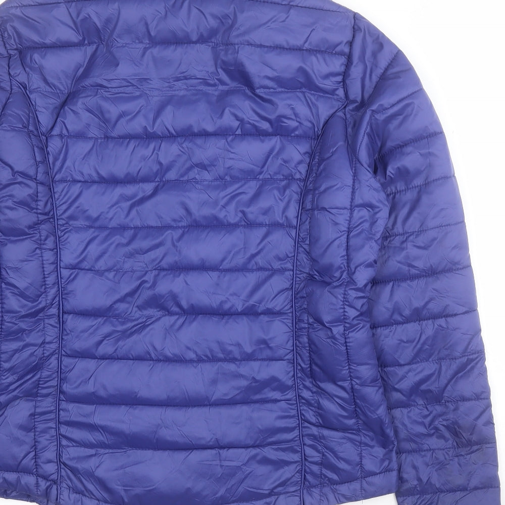 Lottie Womens Purple   Puffer Jacket Coat Size S  Zip