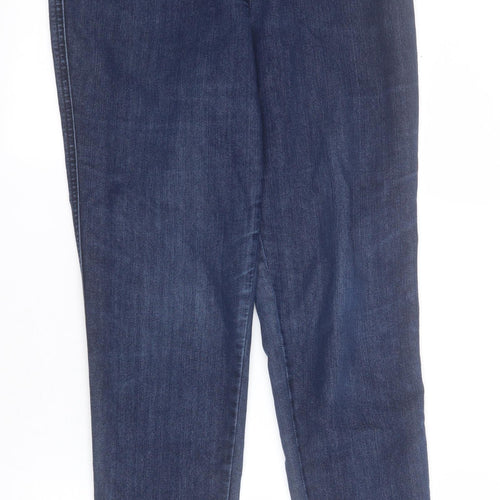 Marks and Spencer Womens Blue  Cotton Jegging Jeans Size 10 L28 in Regular