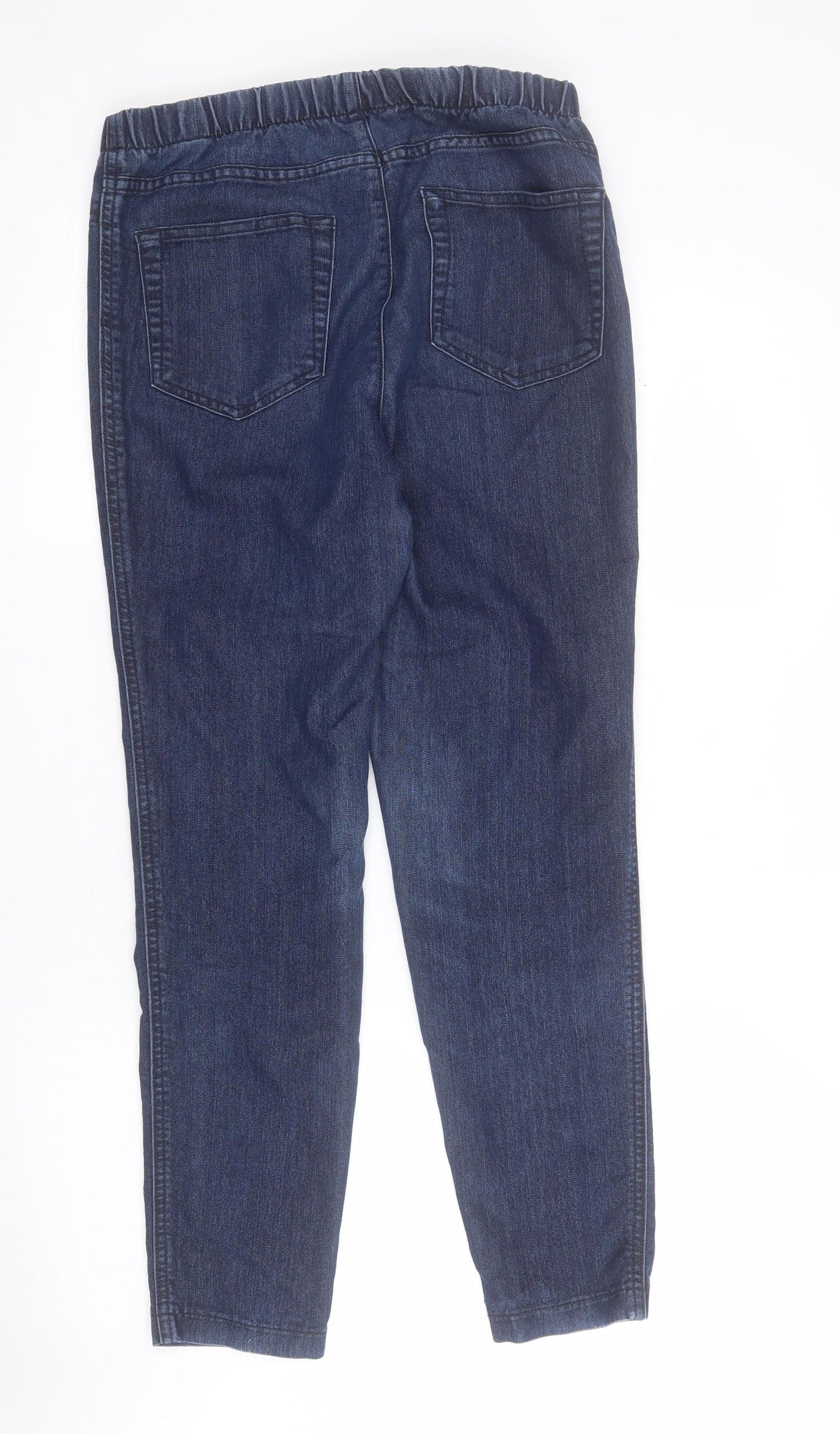 Marks and Spencer Womens Blue  Cotton Jegging Jeans Size 10 L28 in Regular