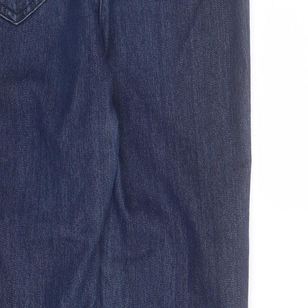 Marks and Spencer Womens Blue  Cotton Jegging Jeans Size 10 L28 in Regular