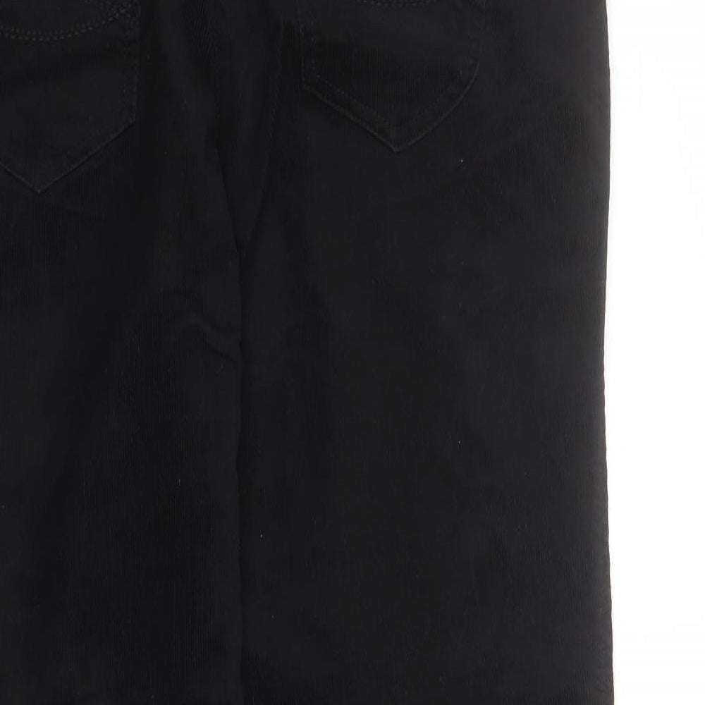 NEXT Womens Black  Cotton Trousers  Size 12 L30 in Regular