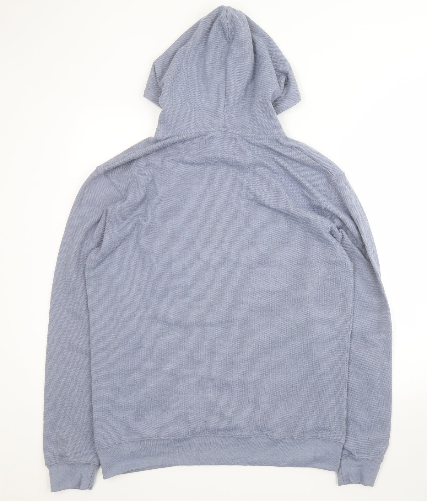 Boohoo Man Mens Blue  Cotton Pullover Hoodie Size M