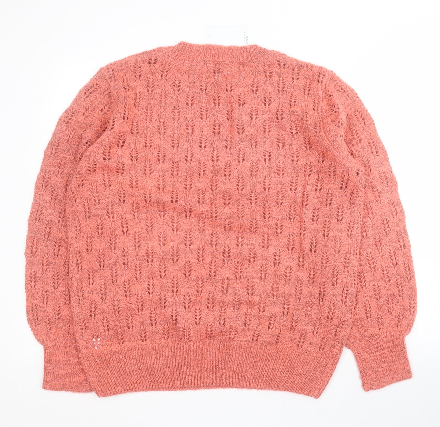 Matalan Womens Pink Crew Neck  Acrylic Pullover Jumper Size XL