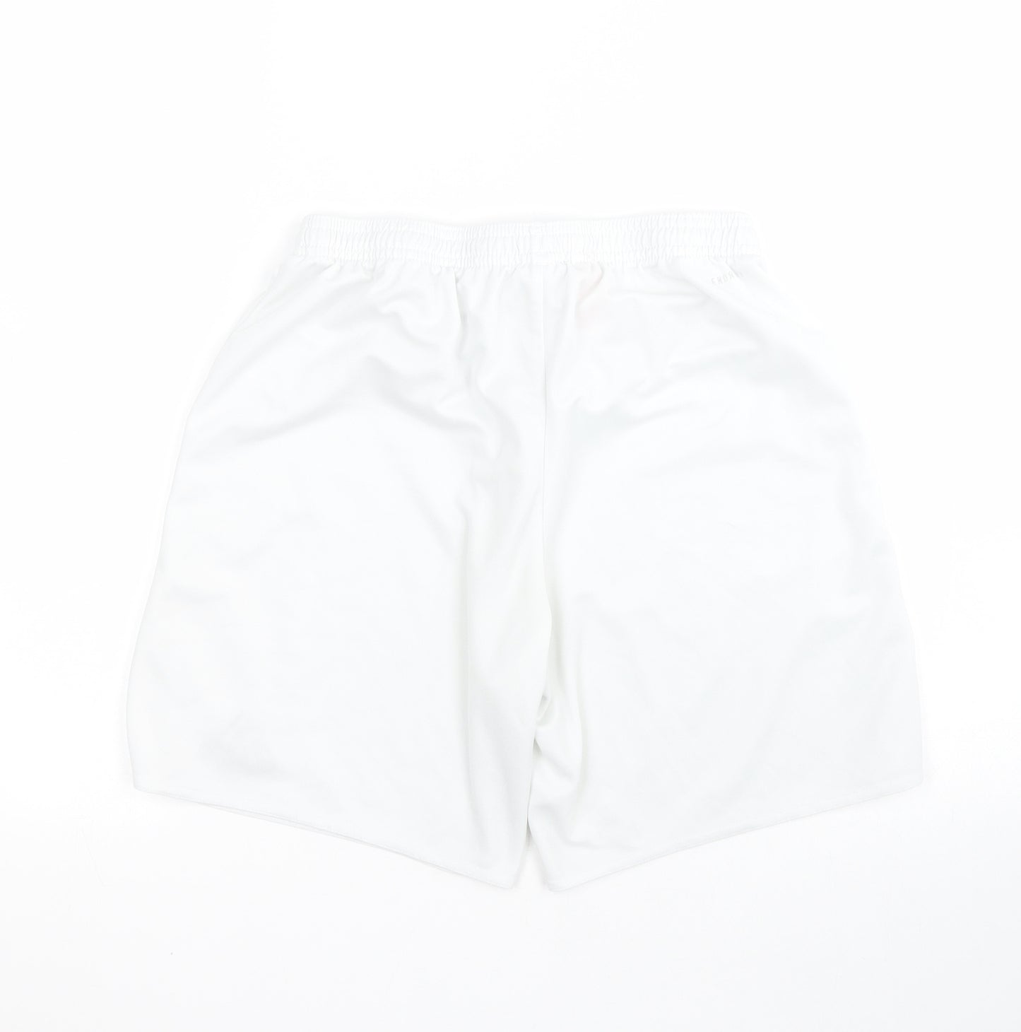 adidas Boys White  100% Polyester Sweat Shorts Size 15-16 Years  Regular Drawstring